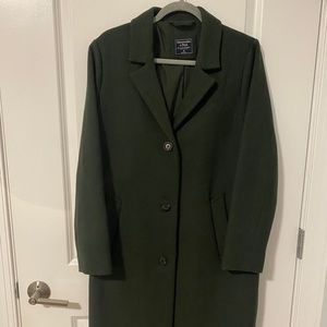 Abercrombie Army Green Dad Coat size M